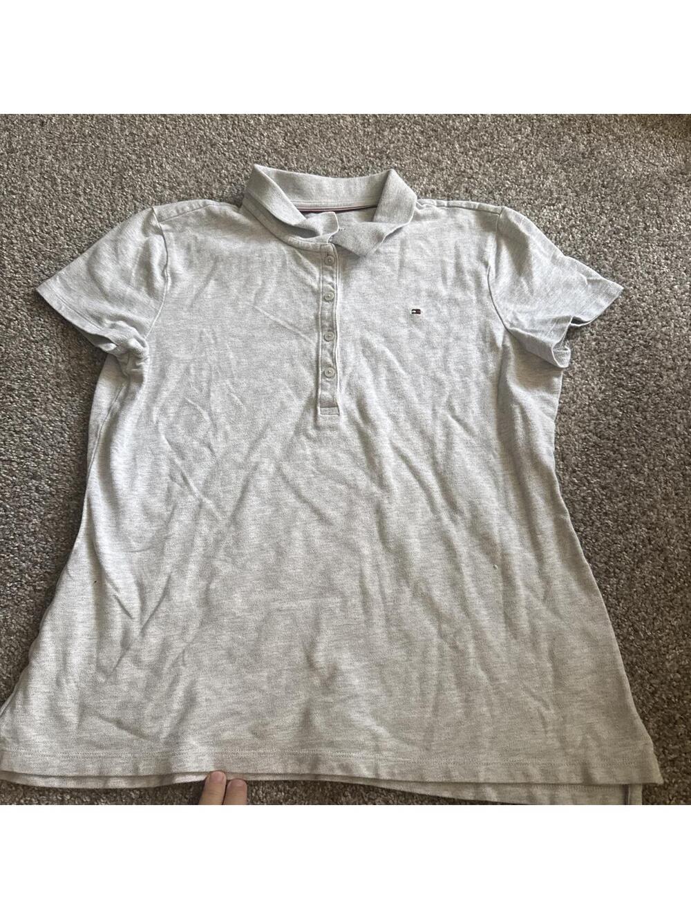 Tommy Hilfiger Men's Grey Polo-shirt
